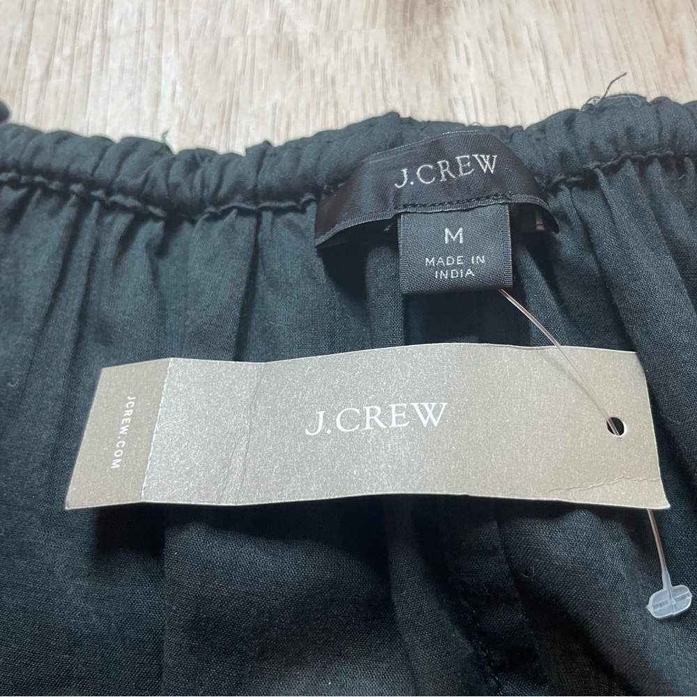 J. Crew Black Spaghetti Adjustable Strap Ruffle Dress! NEW. Beautiful! Medium - Picture 8 of 14